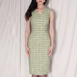 YELLOW TWEED DRESS