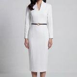 CLASSIC V-NECKLINE DRESS