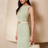 MINT GREEN SLIM FIT DRESS