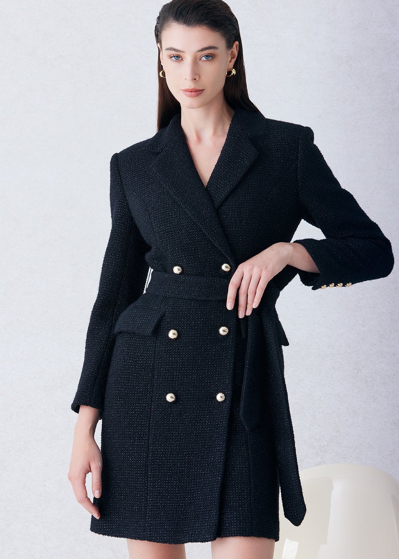 WOOL-BLEND COAT