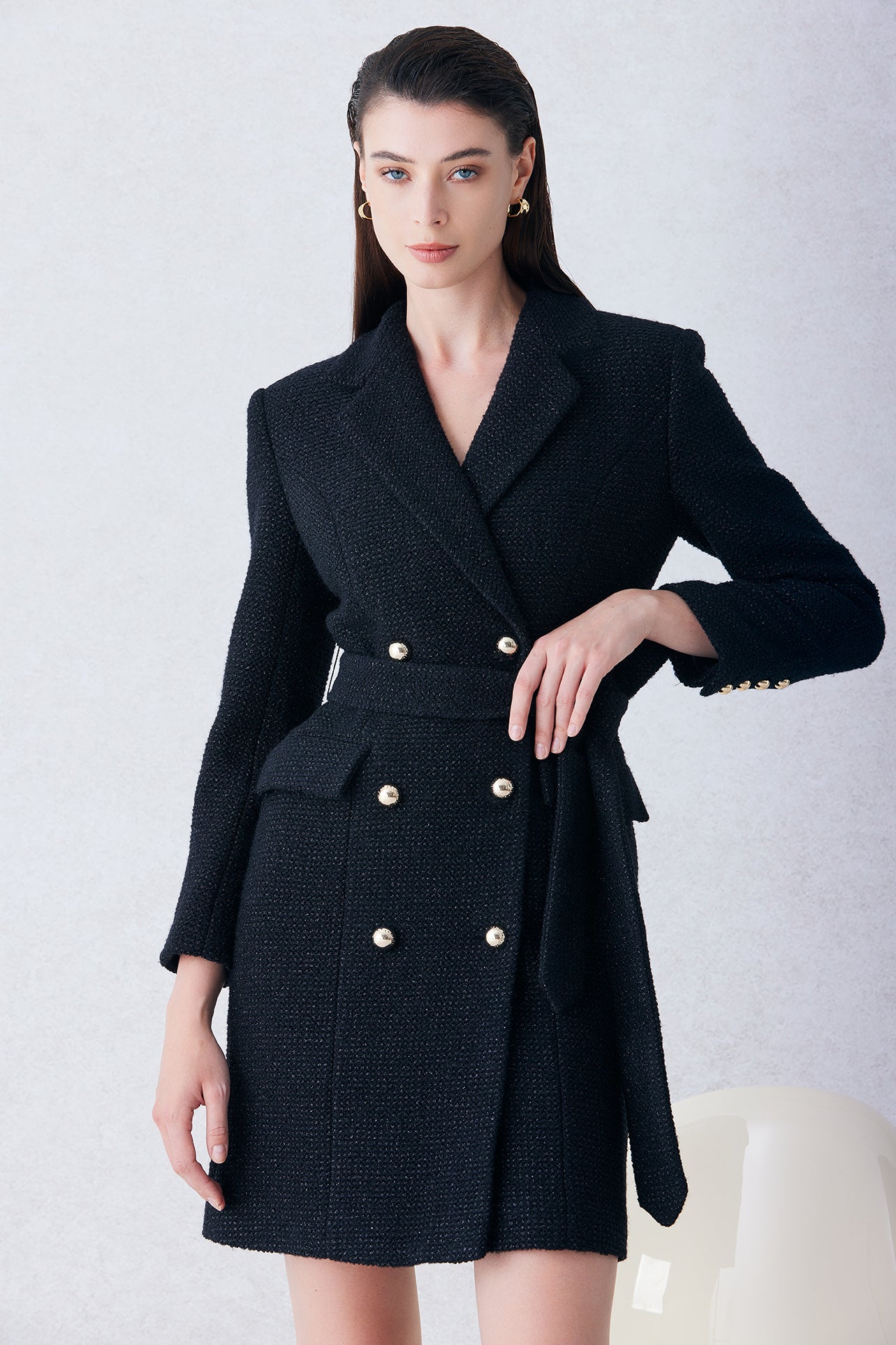 WOOL-BLEND COAT