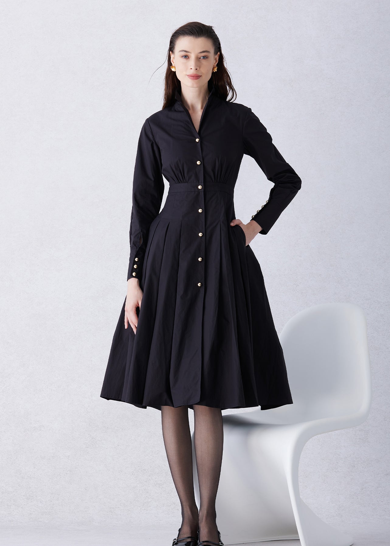 PARACHUTE BUCKLE SHIRT DRESS