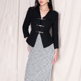 BLACK TURNCOAT COAT