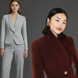 Luxury Silk–Wool Blend Coat