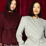 SILK & WOOL BLEND COAT