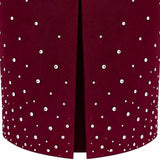 SENSE BY MEI Elegant Tailored Midi Skirt