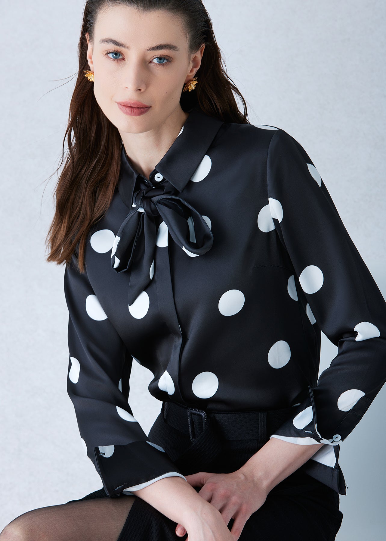 POLKA DOTY PRINT SHIRT