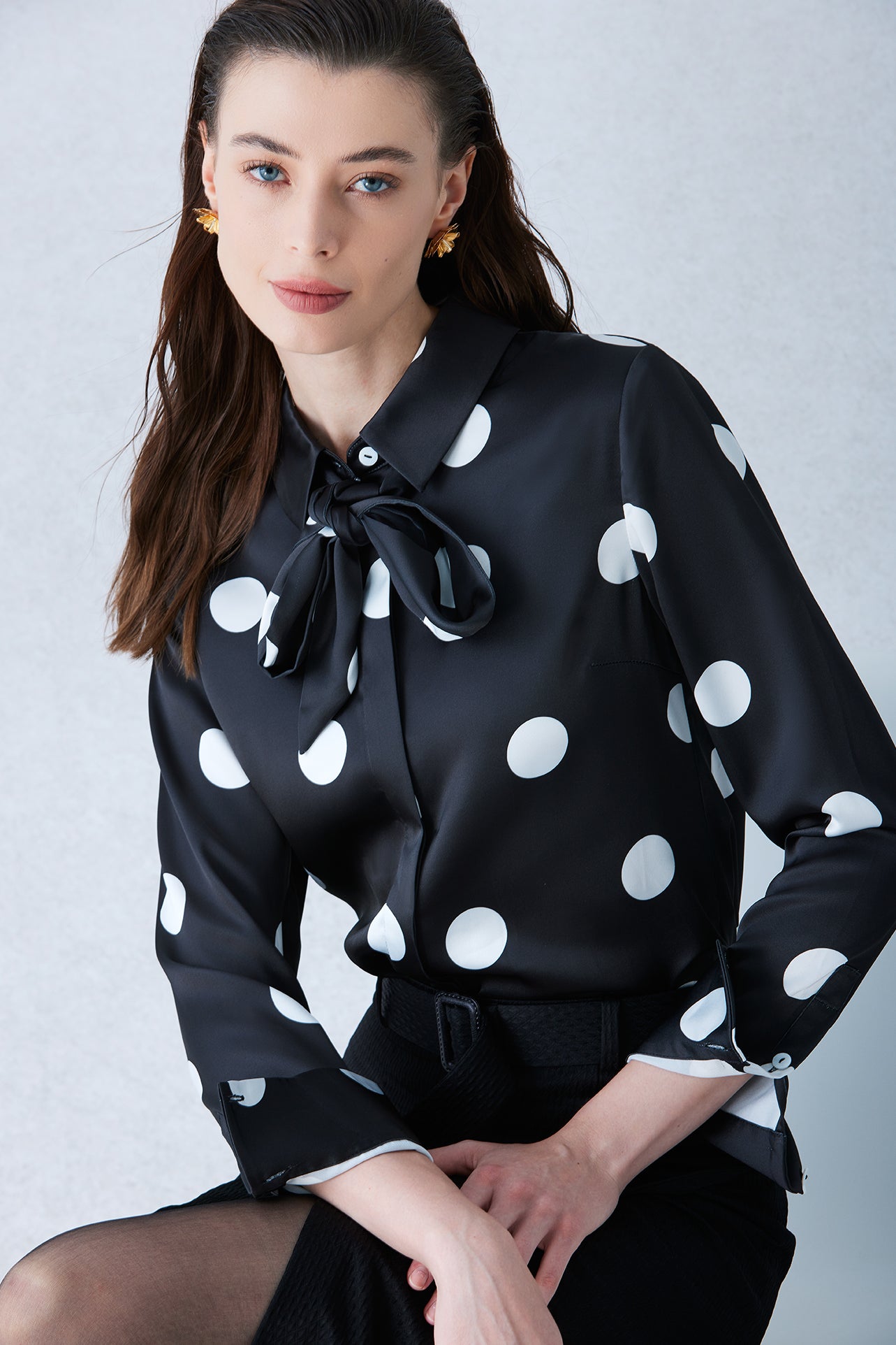 POLKA DOTY PRINT SHIRT