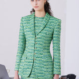 GREEN TWEED JACKET