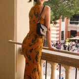 Early Summer | Golden Phoenix Xiangyunsha Qipao