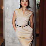 TRIACETATE WOOL BLEND DRESS