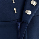 Sensebymei Wide-Waistband Cuffed Trousers