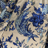 Founder collection-contemporary oriental blue dress