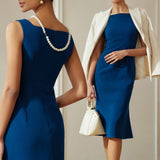 SQUARE NECK MERMAID DRESS