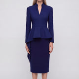 SENSEBYMEI Fitted Pencil Midi Skirt