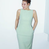 MINT GREEN SLIM FIT DRESS