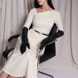 IRREGULAR COLLAR FULL-SKIRT