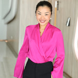 SILK BLOUSE IN FUCHSIA