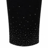 Crystal-Embellished Pencil Midi Dress