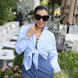 ‌TENCEL™ DENIM HALTER DRESS