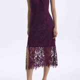 WATER SOLUBLE LACE CHEONGSAM DRESS