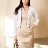 PETAL JACQUARD KNITTED CARDIGAN