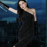 ONE-SHOULDER DRESS