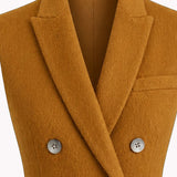 Tailored Double-Breasted Wool Vest