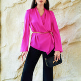 SILK BLOUSE IN FUCHSIA