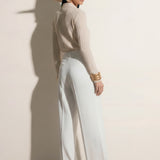 Pleated Linen Blend Shirt