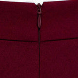 SENSE BY MEI Elegant Tailored Midi Skirt