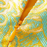 Jacquard V-Neck Dress