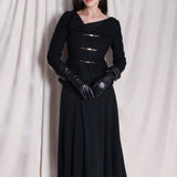 BLACK TURNCOAT COAT