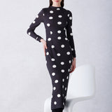 POLKA DOTY PRINT DRESS