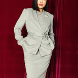 SILK & WOOL BLEND COAT