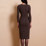 LYOCELL WOOL BLEND DRESS