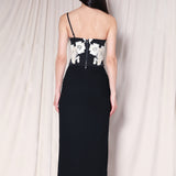 BLACK HIGH-WAISTED SKIRT