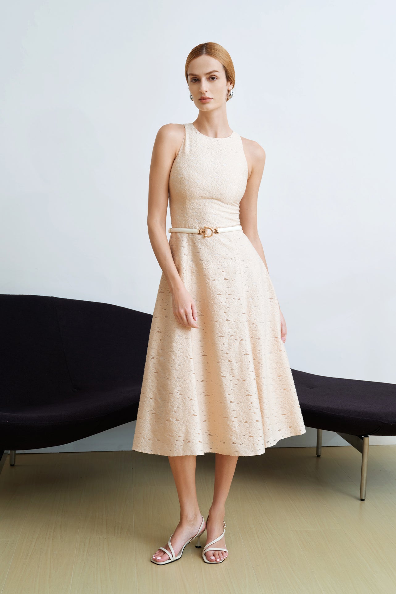 JACQUARD A-LINE DRESS