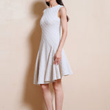 PETAL JACQUARD KNIT DRESS
