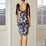 EMBROIDERED STRAP DRESS