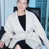 WOOL AND CASHMERE BLENDED COAT