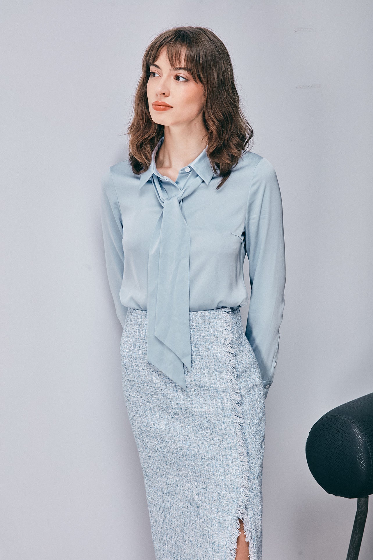 ACETATE SLIM FIT SHIRT