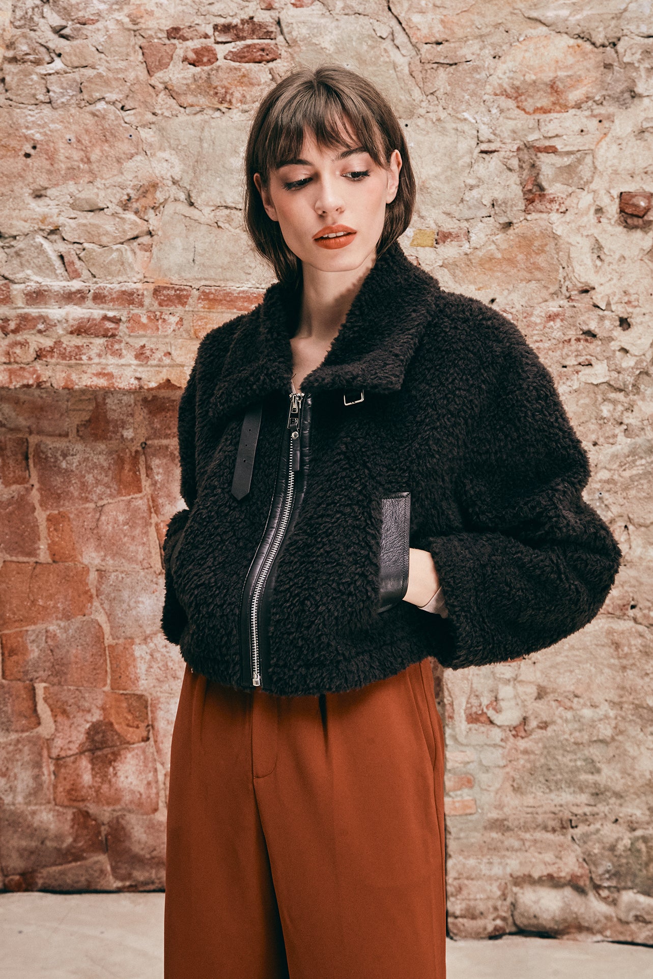 WOOL  BOMBER