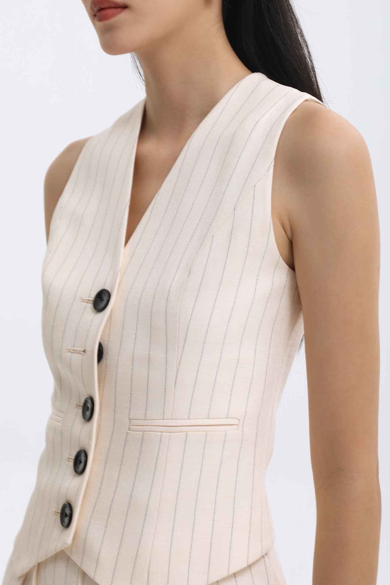 GILET A RIGHE