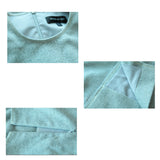 SILK & WOOL BLEND ROUND NECKLINE DRESS