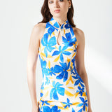 Sensebymei Modern Printed Cheongsam Dress