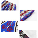 COLOR-CLASH STRIPED JACQUARD SKIRT