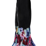 PLEATED SKIRT PRINT SKIRT