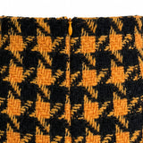 THE ARCHITECT High-Waist Straight Houndstooth Wool-Blend Mini Skirt