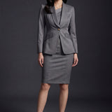 TRIACETATE BLEND WOOL BLAZER
